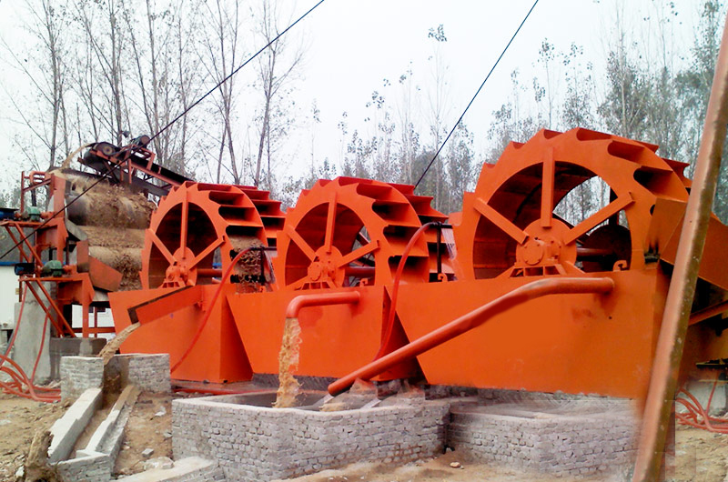 時產50噸的輪斗式洗砂機